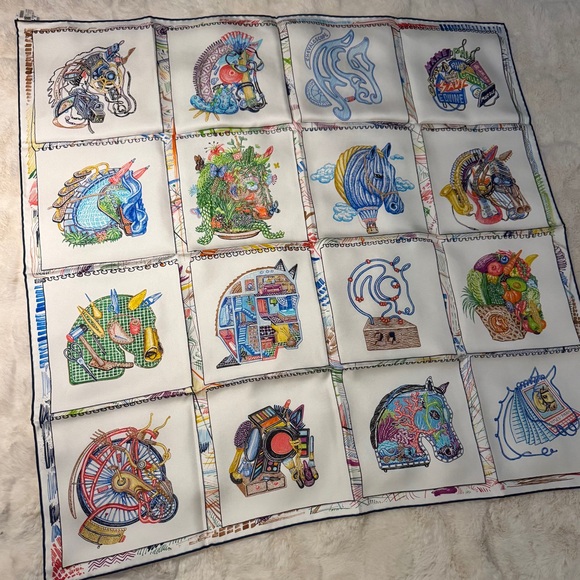 Hermès Chevaloscope Silk Scarf 90 - Picture 6 of 11